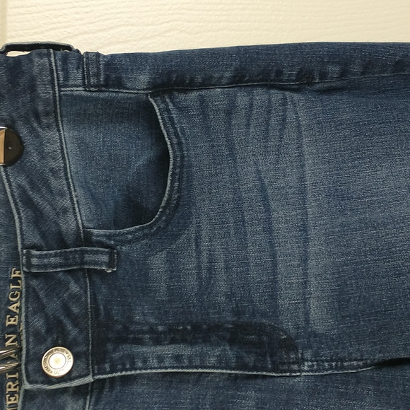 American Eagle High Rise Artist Flare Super Stretch Jeans Womens 10 Long - Picture 5 of 14